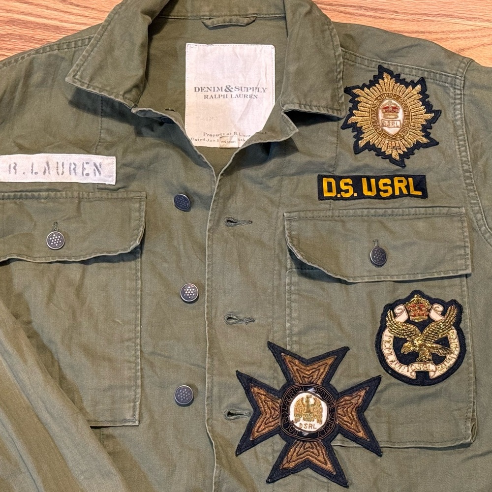 DS USRL MILITARY DENIM SUPPLY RARE HARD TO FIND US ARMY JACKET TYPE
